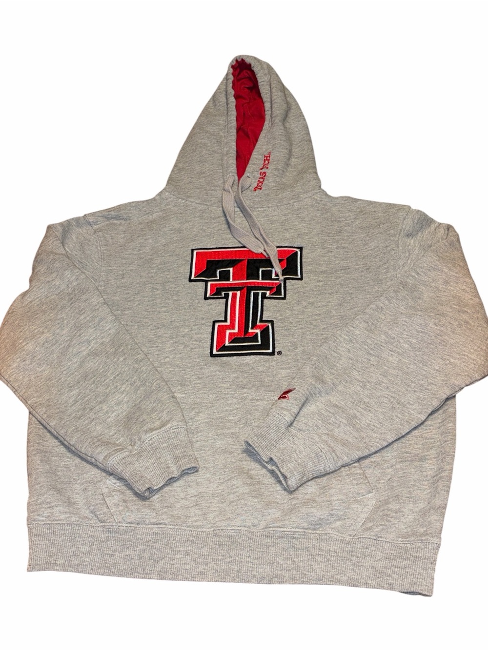 Colosseum Gray Hoodie with Red & Black TT Logo